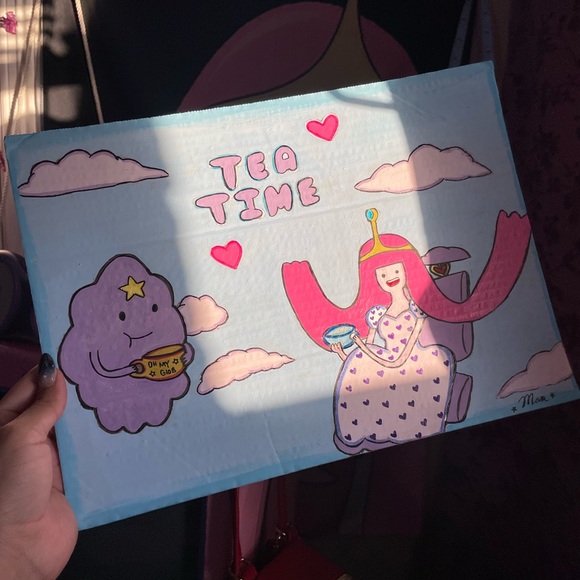 Adventure time Princess bubblegum & lumpy space princess tea time art piece - Picture 6 of 16